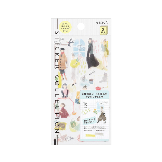 Midori Sticker Two Sheets Adesivi Decorativi Fashion