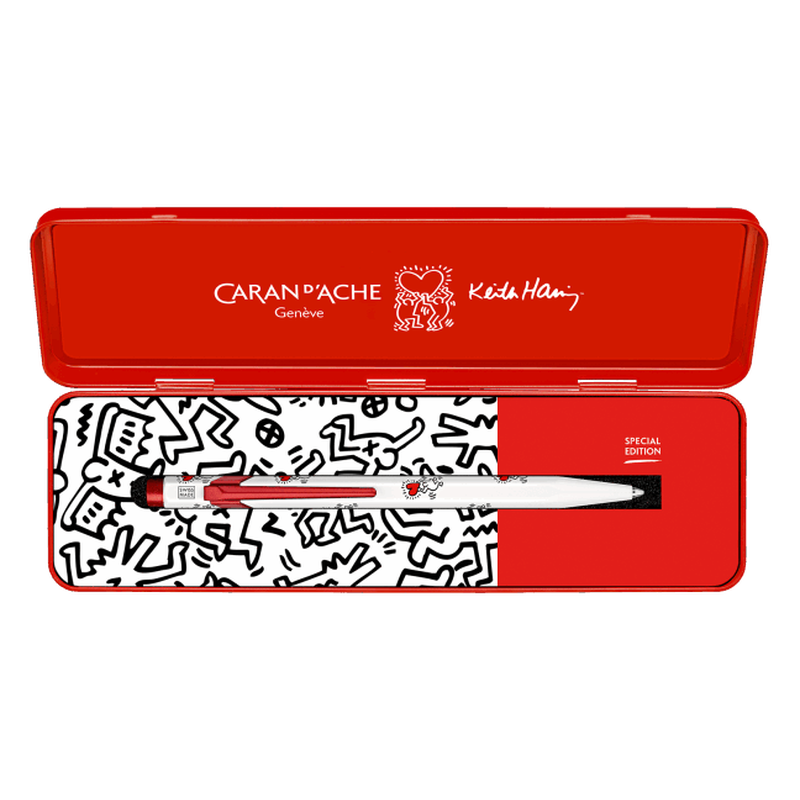 Caran d'Ache Caran d'Ache 849 Keith Haring Ballpoint Pen White Special Edition