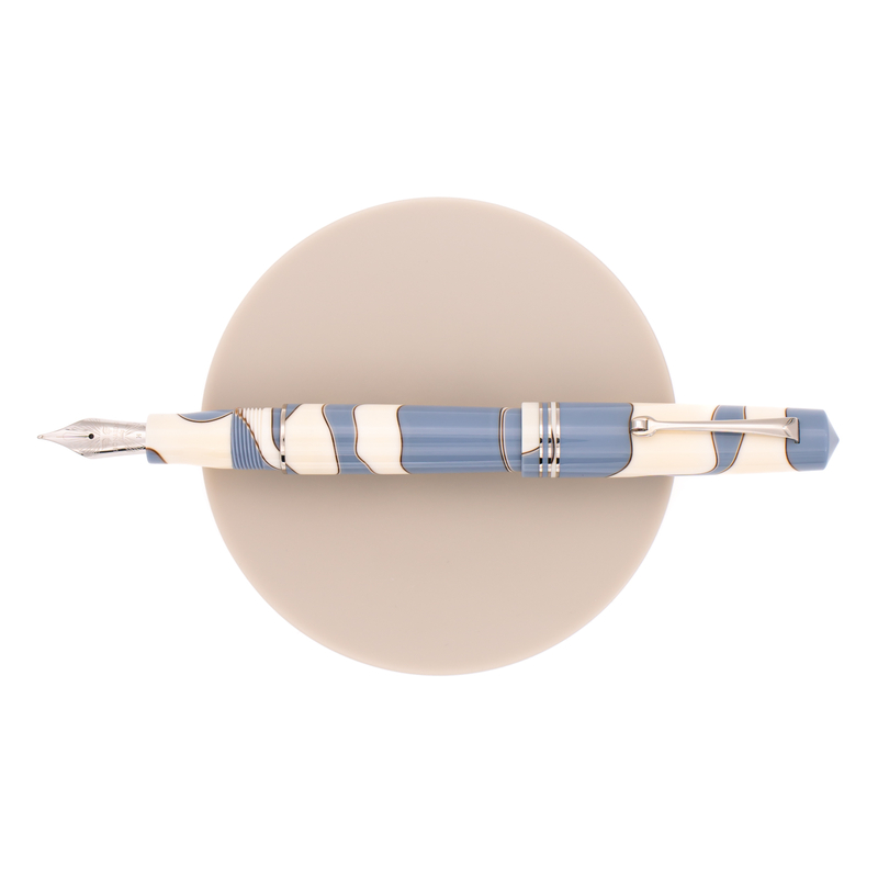 Leonardo Officina Italiana Leonardo Momento Zero Penna Stilografica Nuvola & Rodio 14k