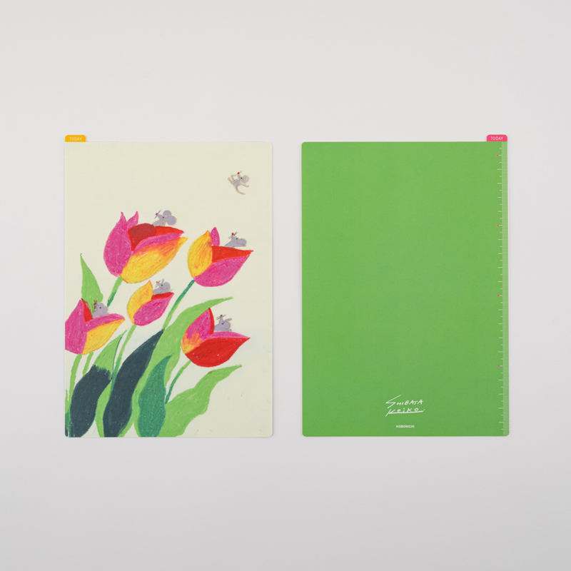 Hobonichi Hobonichi Pencil Board for Cousin A5 Keiko Shibata: Swaying tulips