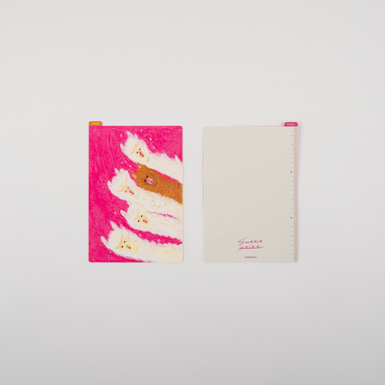 Hobonichi Pencil Board for Original A6 Keiko Shibata: Upwind alpacas