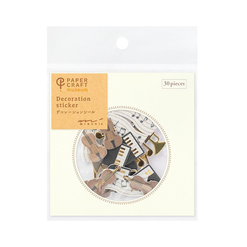 Midori Midori Paper Craft Museum Adesivi Decorativi Musica