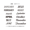 Midori Midori Paintable Stamp Rotating 12 Months