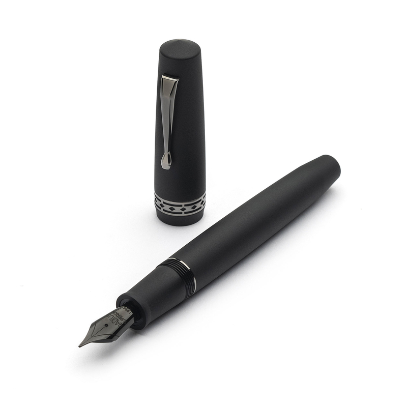 Radius Radius Settimo Fountain Pen Matte Black & Ruthenium