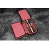 Galen Leather Galen Leather Zippered 6 Slots Pen Case Crazy Horse Orange