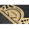 Galen Leather Galen Leather Vintage Inspired Brass Combine Tool Protractor