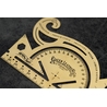 Galen Leather Galen Leather Vintage Inspired Brass Combine Tool Protractor