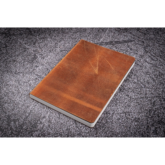 Galen Leather Notebook A5 Tomoe River Paper Crazy Horse Brown