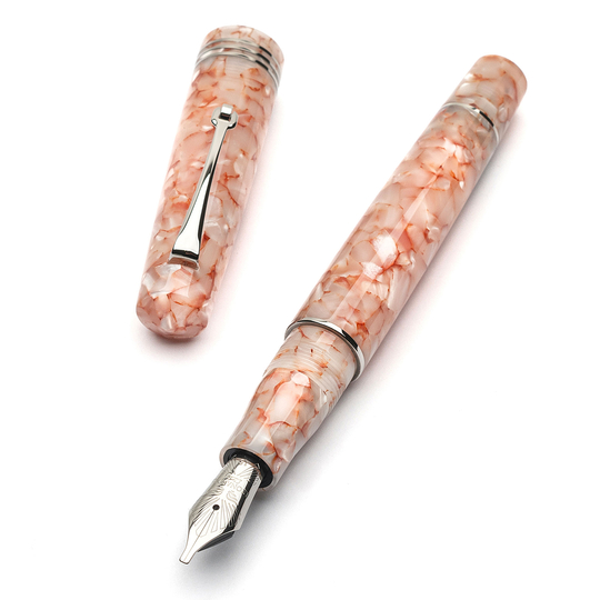Leonardo Momento Zero Penna Stilografica Angel Skin & Rodio 14k