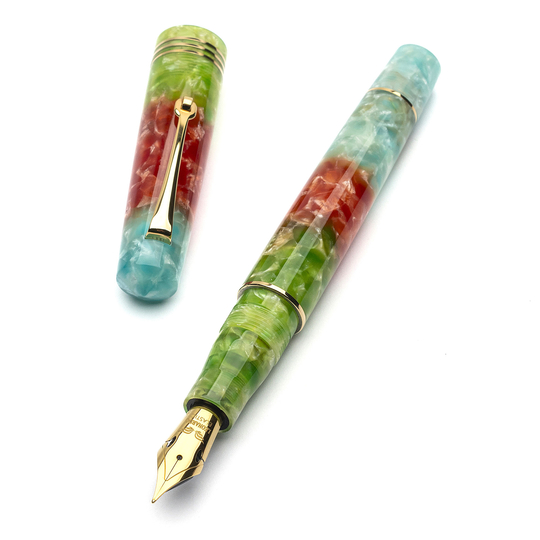 Leonardo Momento Zero Penna Stilografica Pura Vida & Oro 14k