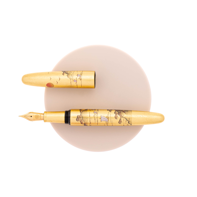 Wancher Wancher Dream Pen Rising Sun Maki-e Fountain Pen Sansui