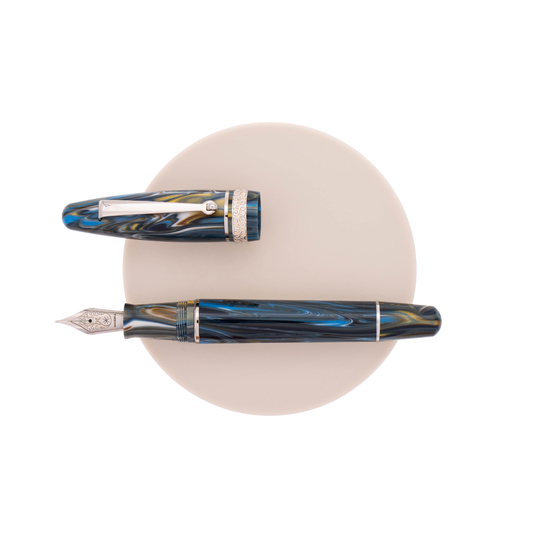 Maiora Ultra Ogiva Golden Age Penna Stilografica Wind & Rodio