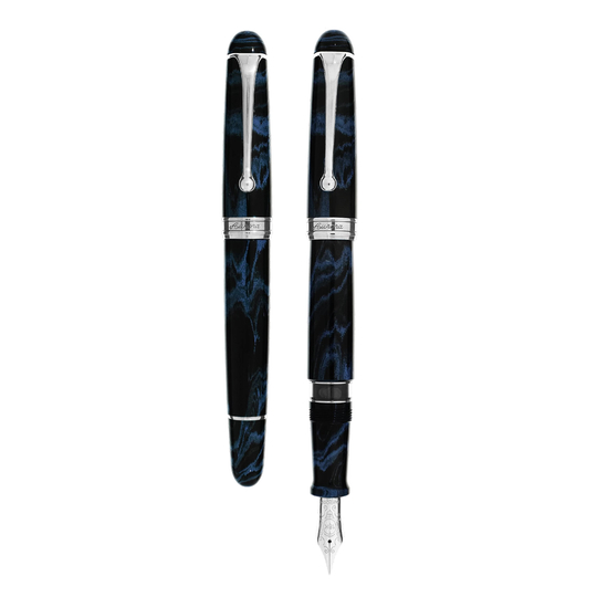 Aurora 88 Ebonite Fountain Pen Marble Blue Limited Edition