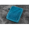 Galen Leather Galen Leather Portapenne in Pelle con Zip 10 Posti Crazy Horse Ocean Blue