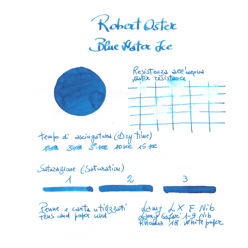 Robert Oster Blue Water Ice Inchiostro 50 ml