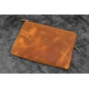Galen Leather Galen Leather Writer's Bank Bag con Portapenne 7 Posti Crazy Horse Brown