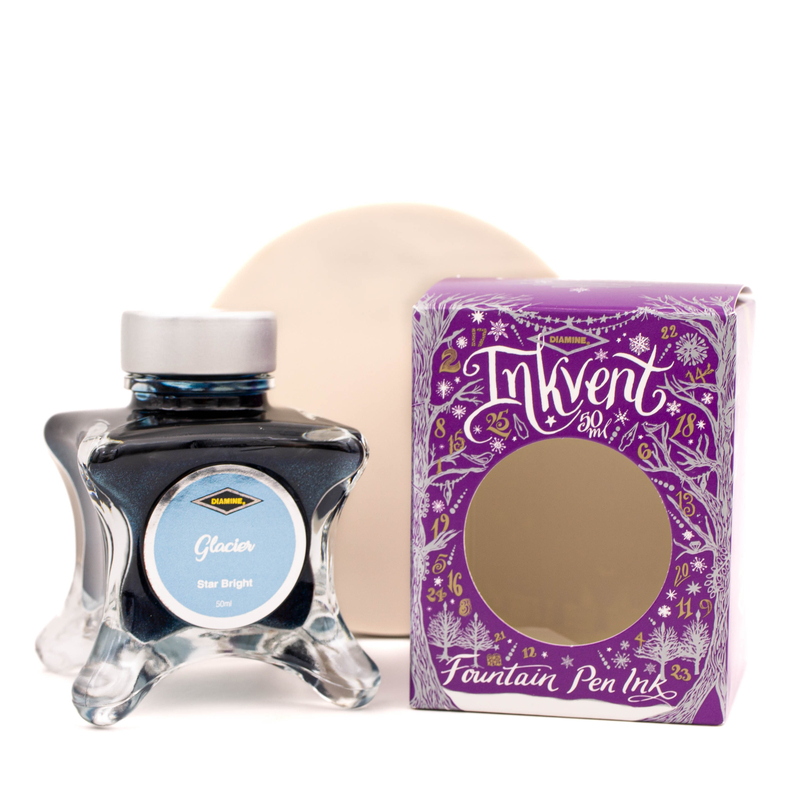 Diamine Diamine Inkvent Glacier Ink Bottle 50 ml Purple Edition Star Bright