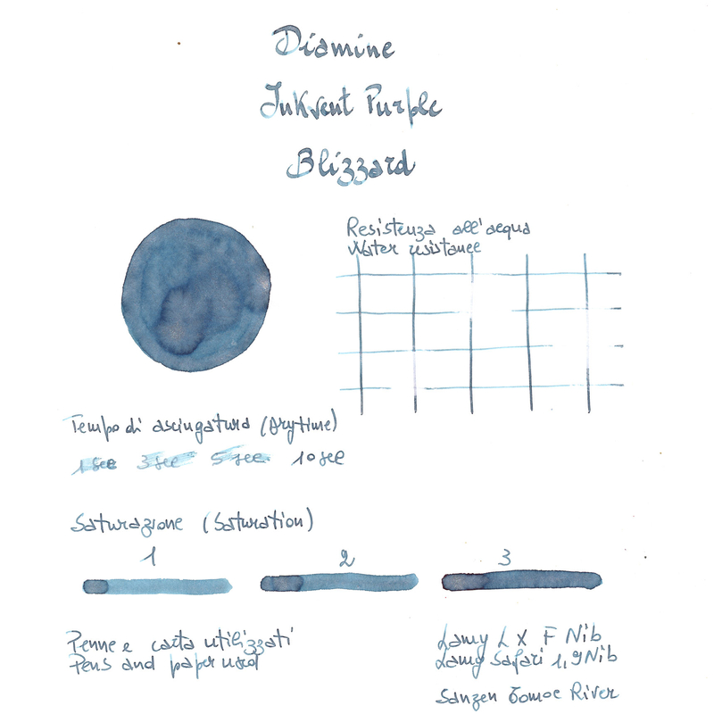Diamine Diamine Inkvent Blizzard Ink Bottle 50 ml Purple Edition Shimmer