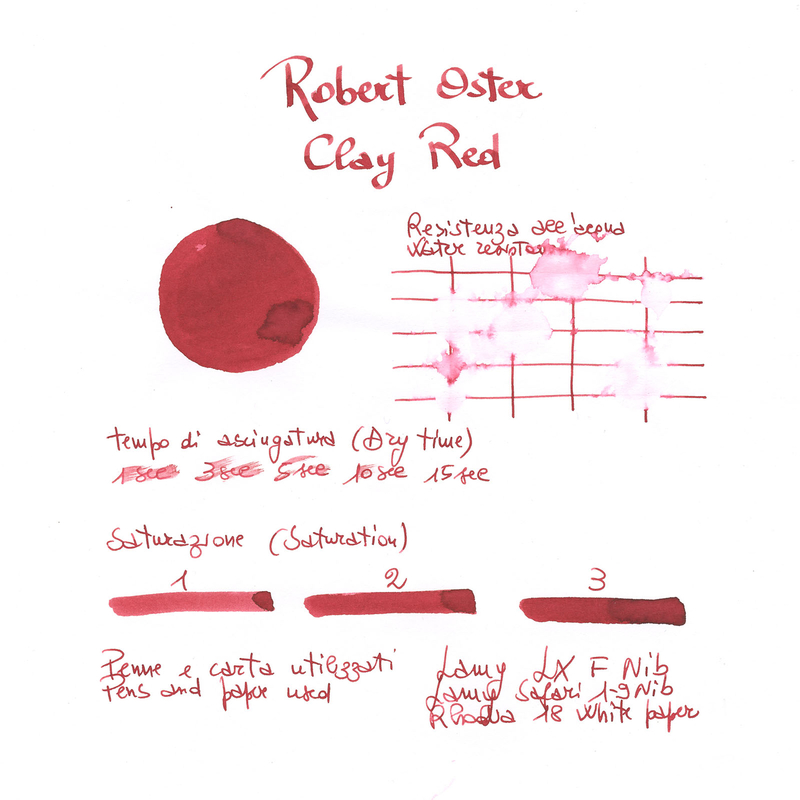 Robert Oster Clay Red Ink Bottle 50 ml