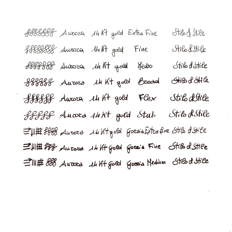 Aurora Aurora 88 Big Fountain Pen Black & Gold