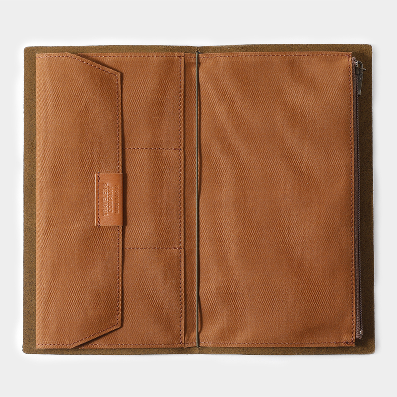 Traveler's Company Traveler's Factory Cotton Zipper Case Regular Size Marrone