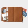 Traveler's Company Traveler's Factory Cotton Zipper Case Regular Size Marrone