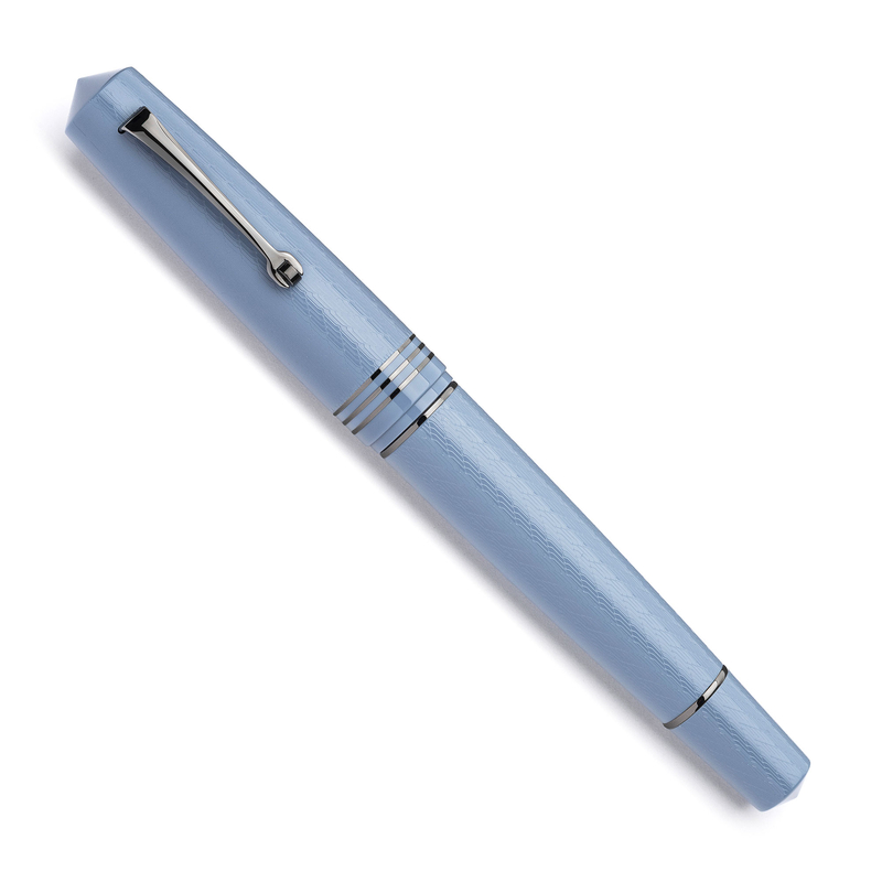 Leonardo Officina Italiana Leonardo Momento Zero Grande 2.0 L'Arte del Guillochè Penna Stilografica Indigo & Rutenio 14k