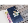 Galen Leather Galen Leather Cover A5 in Pelle Crazy Horse Navy Blue