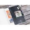 Galen Leather Galen Leather Cover A5 in Pelle Crazy Horse Smoky Grey
