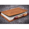 Galen Leather Galen Leather Slim Notebook Cover A6 Crazy Horse Brown