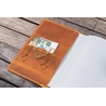 Galen Leather Galen Leather Slim Notebook Cover A6 Crazy Horse Brown