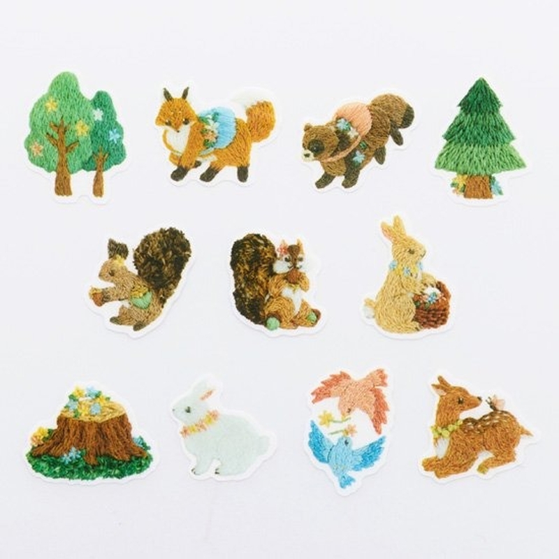 Bande Bande Washi Tape Blooming Embroidered Forest