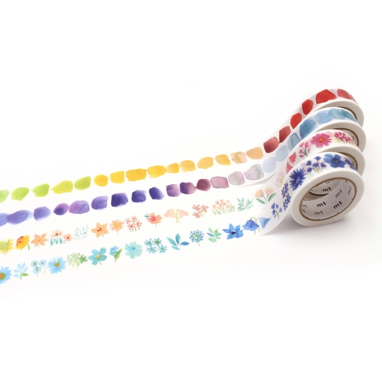 MT Set of 4 Washi Tape 100° anniversary Bluebellgray