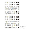 Midori Midori Adesivi Decorativi Pictograph Cat