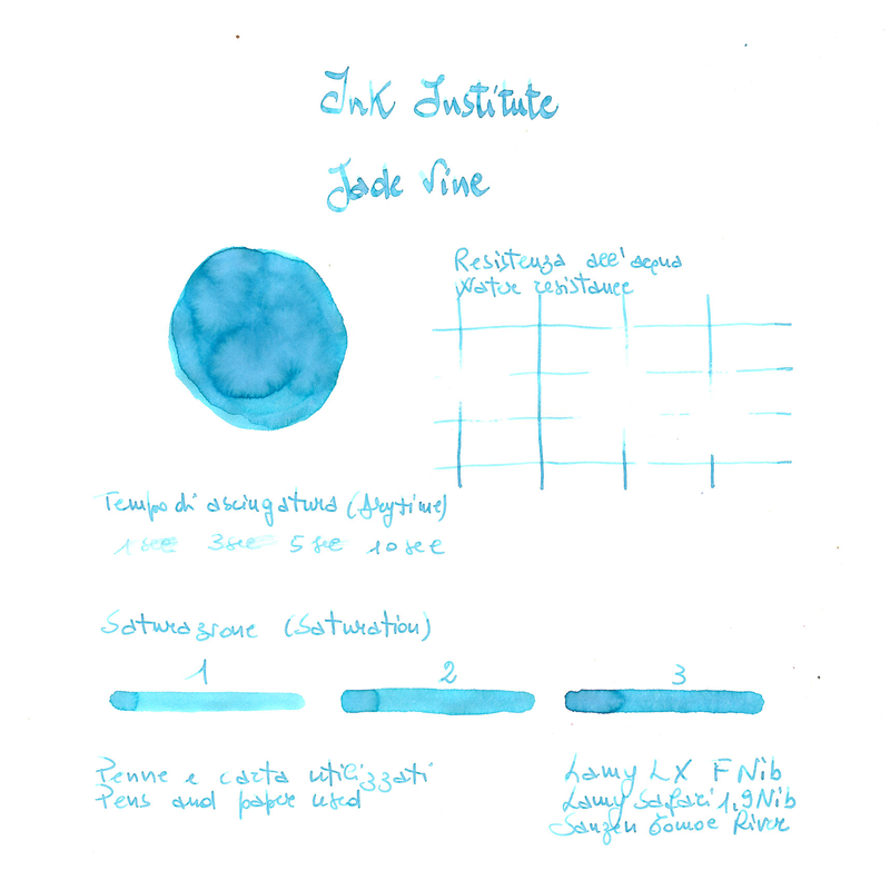 Ink Institute Ink Institute Meander Series Jade Vine Ink Bottle 30 ml