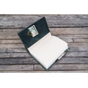Galen Leather Galen Leather Slim Notebook Cover A5 Crazy Horse Forest Green