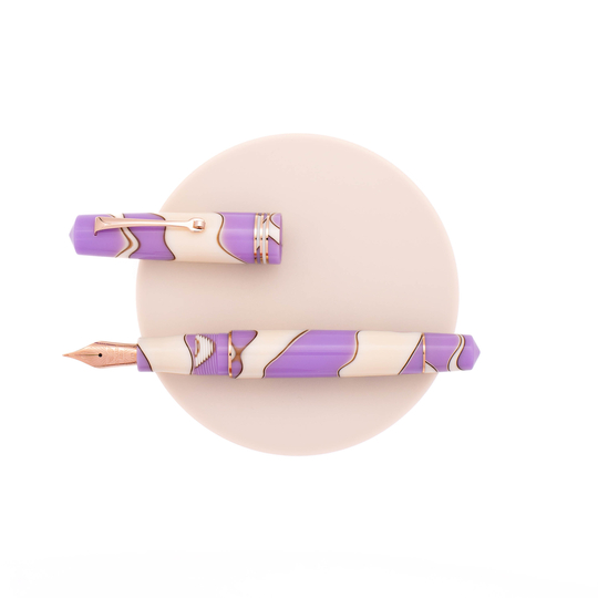 Leonardo Momento Zero Fountain Pen Nuvola Lilac & Rose Gold