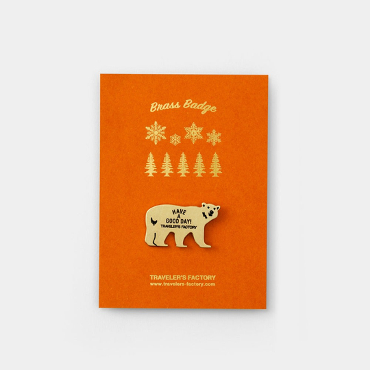 Traveler's Factory Brass Badge Bear Edizione Limitata