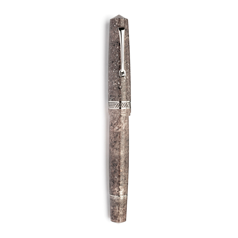 Leonardo Officina Italiana Leonardo Momento Magico Penna Stilografica Sabbia di Mare & Rodio 14k