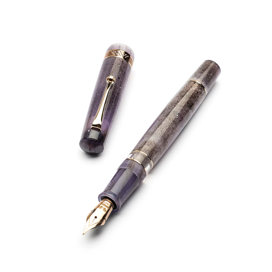 Leonardo Momento Magico Fountain Pen Amethyst & Rose Gold 14k