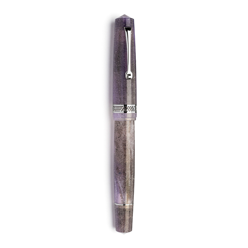 Leonardo Officina Italiana Leonardo Momento Magico Penna Stilografica Ametista & Rodio 14k