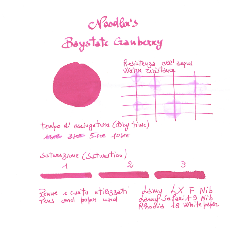 Noodler's Baystate Cranberry Inchiostro 3oz