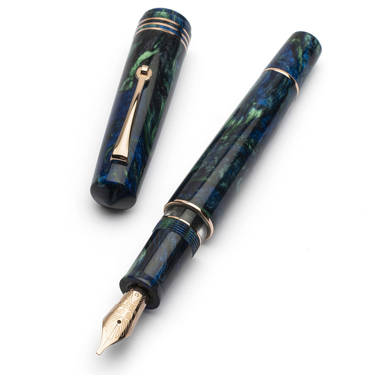Leonardo Momento Zero Grande 2.0 Penna Stilografica Fiordaliso Blu