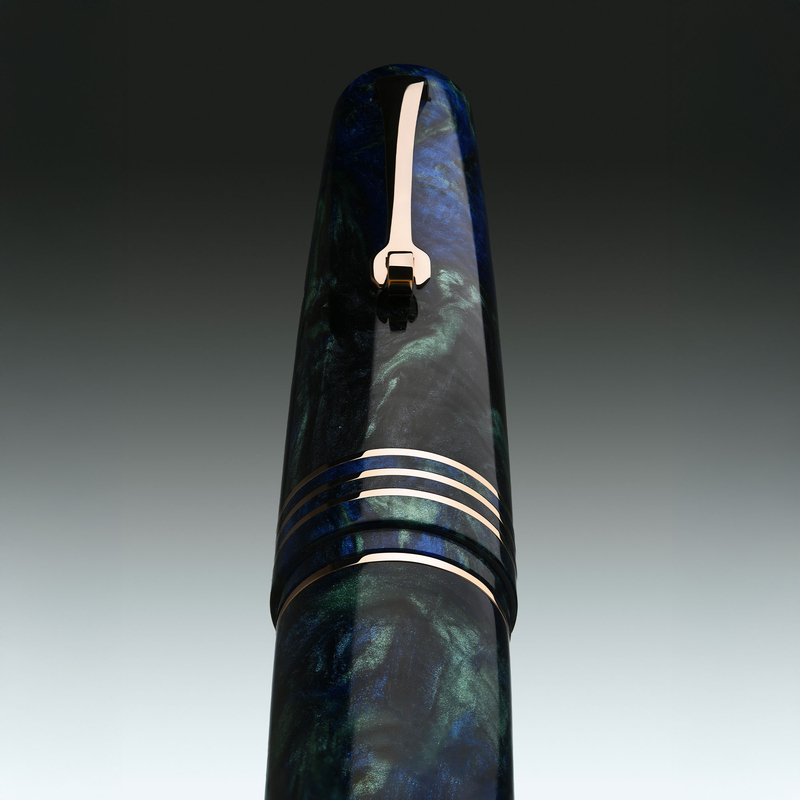 Leonardo Officina Italiana Leonardo Momento Zero Grande 2.0 Penna Stilografica Fiordaliso Blu Pennino 6