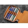 Galen Leather Galen Leather Expansi-Pouch Portapenne in Pelle 10 Posti Undyed