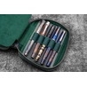Galen Leather Galen Leather Expansi-Pouch 10 Slots Pen Case Crazy Horse Forest Green