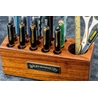 Galen Leather Galen Leather Wood Desk Organizer Pen Holder Mahogany