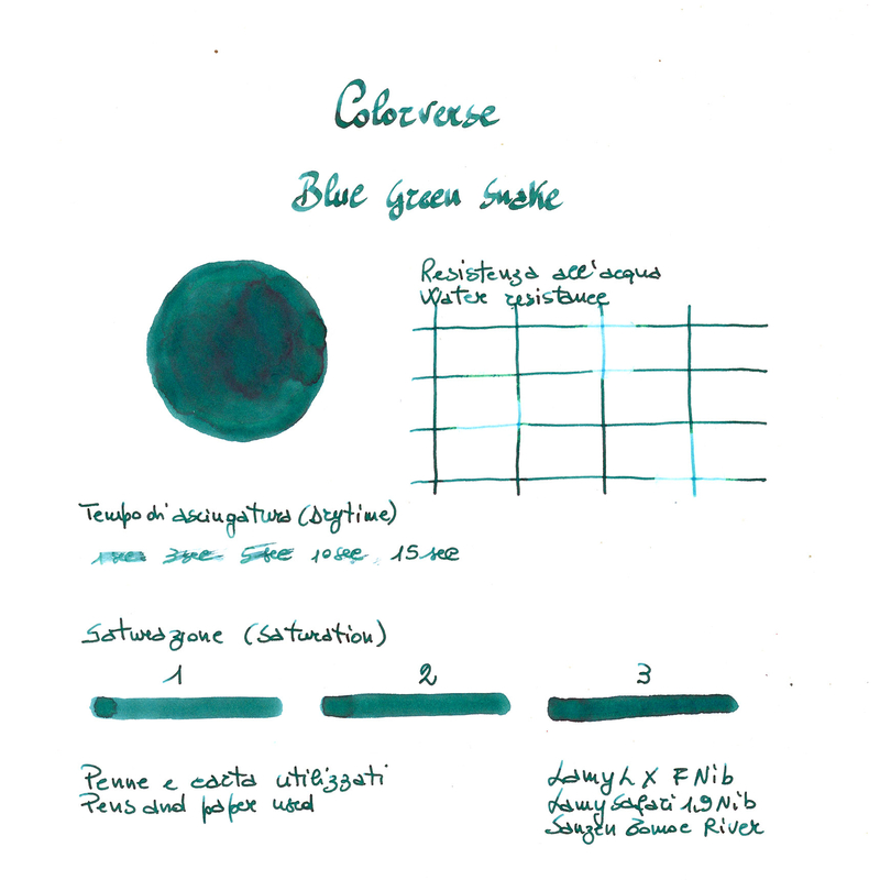 Colorverse Colorverse 2025 Blue Green Snake Standard Ink Bottle 15 ml