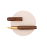 Wancher Wancher Sekai Densho 6 Facets Fountain Pen Tigerwood