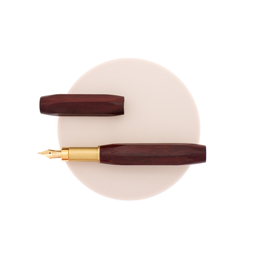 Wancher Sekai Densho 6 Facets Fountain Pen Sandalwood